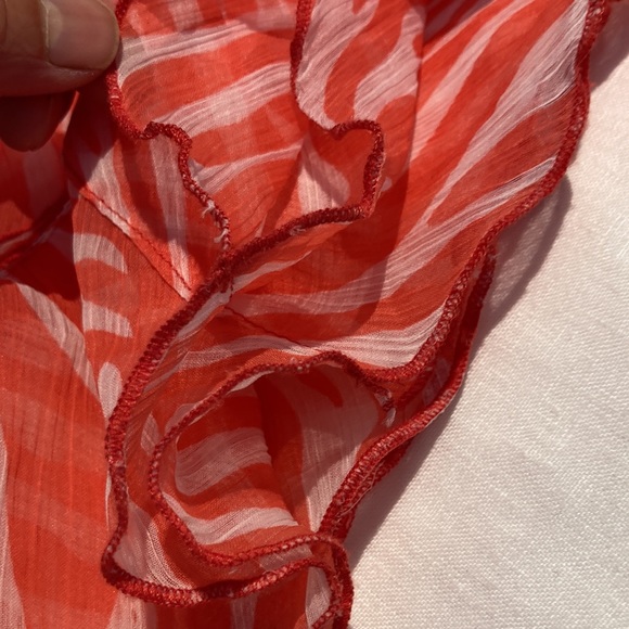 Fornash zebra boa scarf orange Oprah’s Fav - Picture 9 of 14